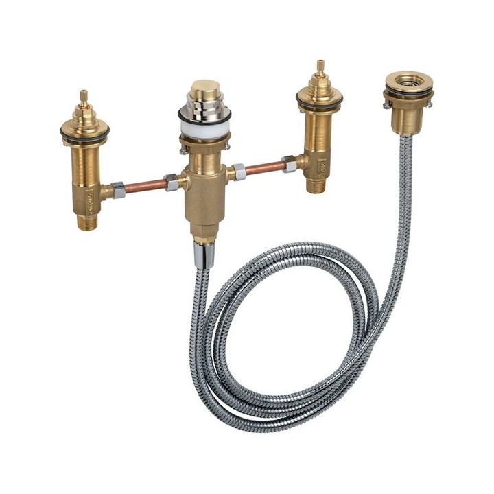 Hansgrohe Basic set for 4-hole rim-mounted Bath Mixer 13244180