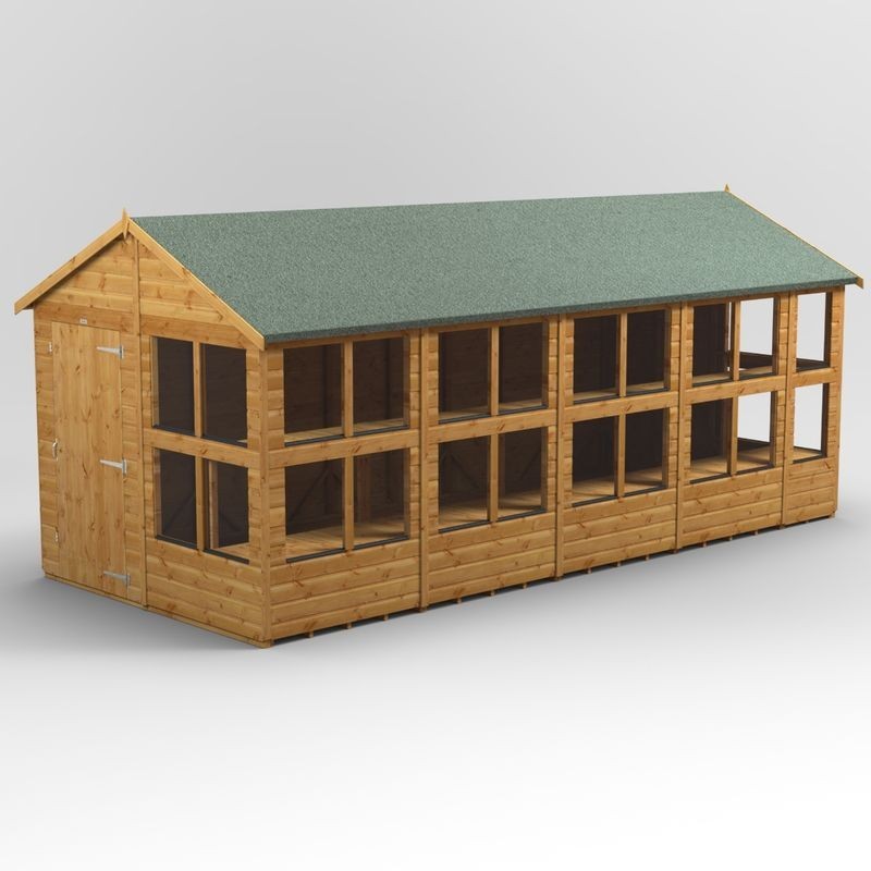 18 x 8 Power Apex Potting Shed