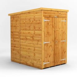 4 x 6 Power Windowless Pent Double Door