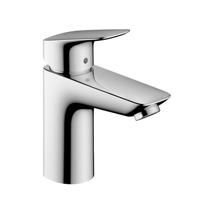 Hansgrohe Logis Single lever basin mixer 100 with push-open waste - Chrome - 71107000