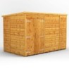 10 x 6 Power Windowless Pent Double Door
