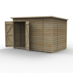 4LIFE Pent Shed 10 x 6 - No Windows - Double Door Home Delivery