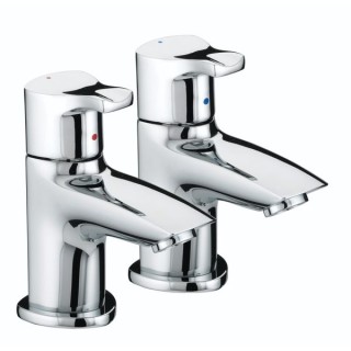 Bristan Capri Basin Pillar Taps - Chrome