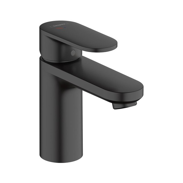 Hansgrohe Vernis Blend Single lever basin mixer 100 CoolStart with pop-up waste set - Matt Black - 71585670