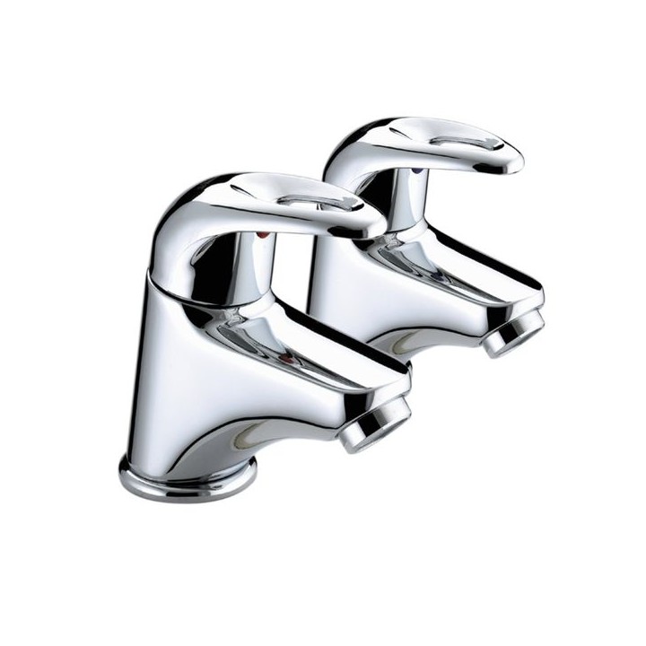 Bristan Java Basin Pillar Taps - Chrome