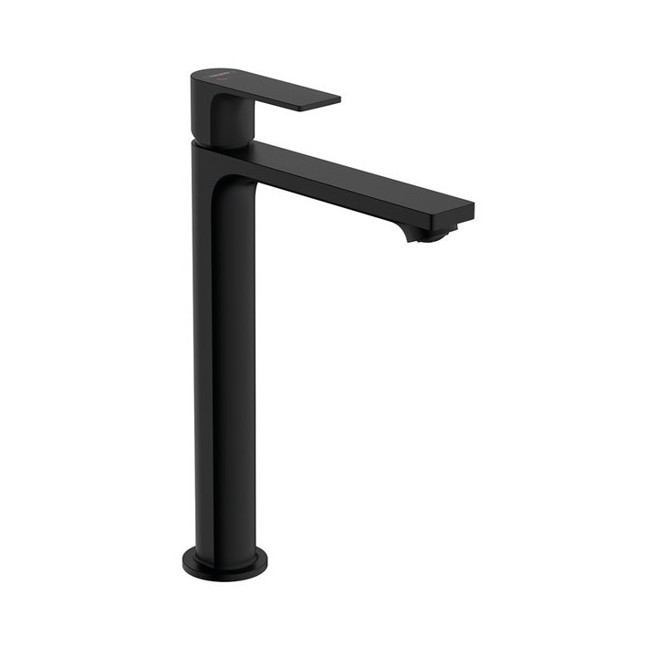 Hansgrohe Rebris E Single lever basin mixer 240 CoolStart EcoSmart+ for washbowls with pop-up waste set - Matt Black - 72591670