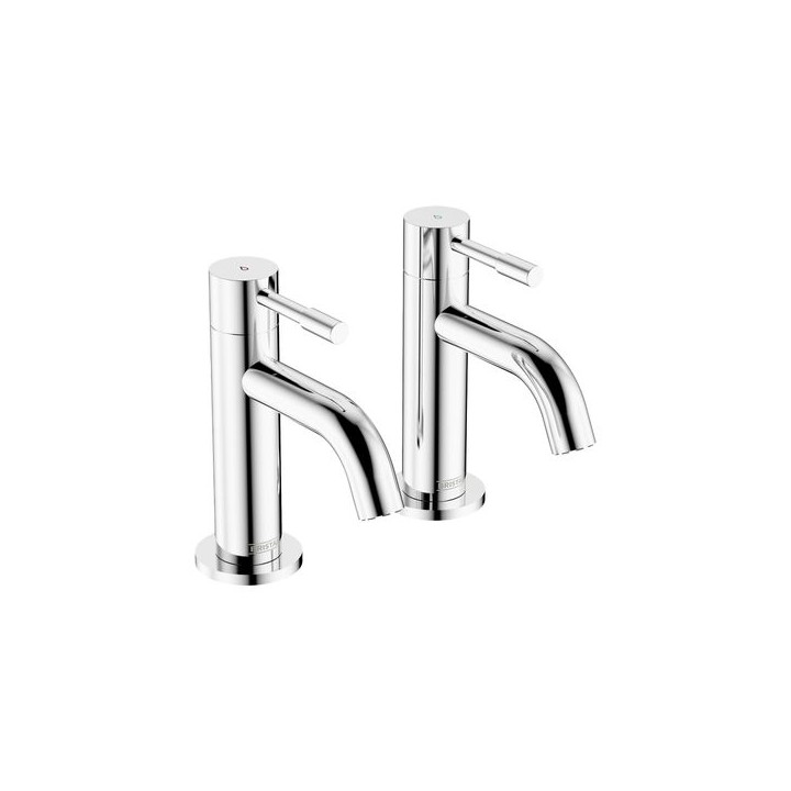 Bristan Mila Basin Pillar Taps - Chrome