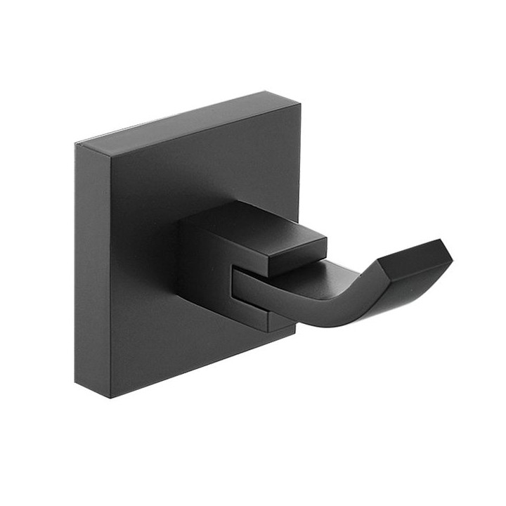 Bristan SQ HOOK BLK Square Hook Brass Black