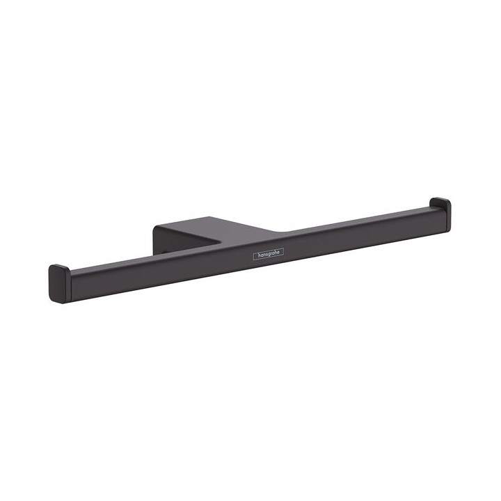 Hansgrohe AddStoris Double roll holder - Matt Black - 41748670