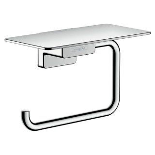 Hansgrohe AddStoris Roll holder with shelf - Chrome - 41772000