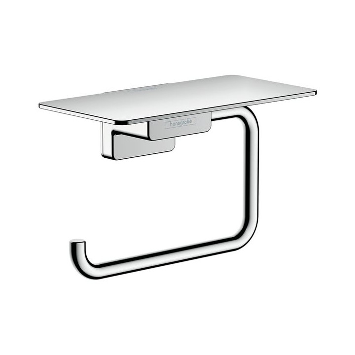 Hansgrohe AddStoris Roll holder with shelf - Chrome - 41772000
