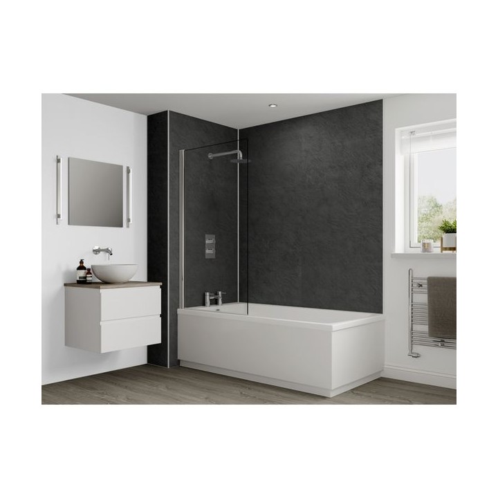 Multipanel Classic Bathroom Wall Panel Hydrolock 2400 x 900mm Riven Slate 2859