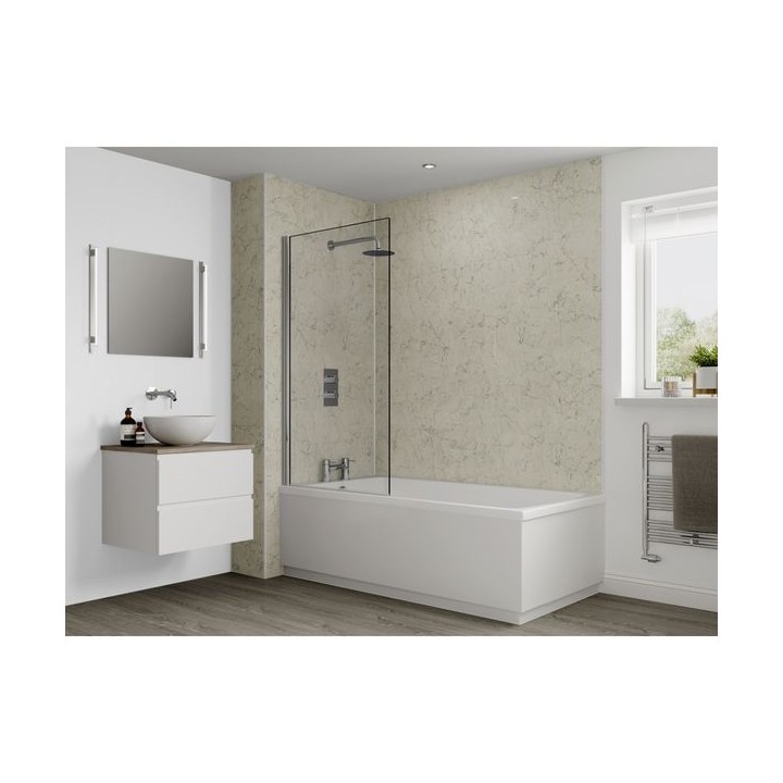Multipanel Classic Bathroom Wall Panel Unlipped 2400 x 1200mm Grey Marble M139