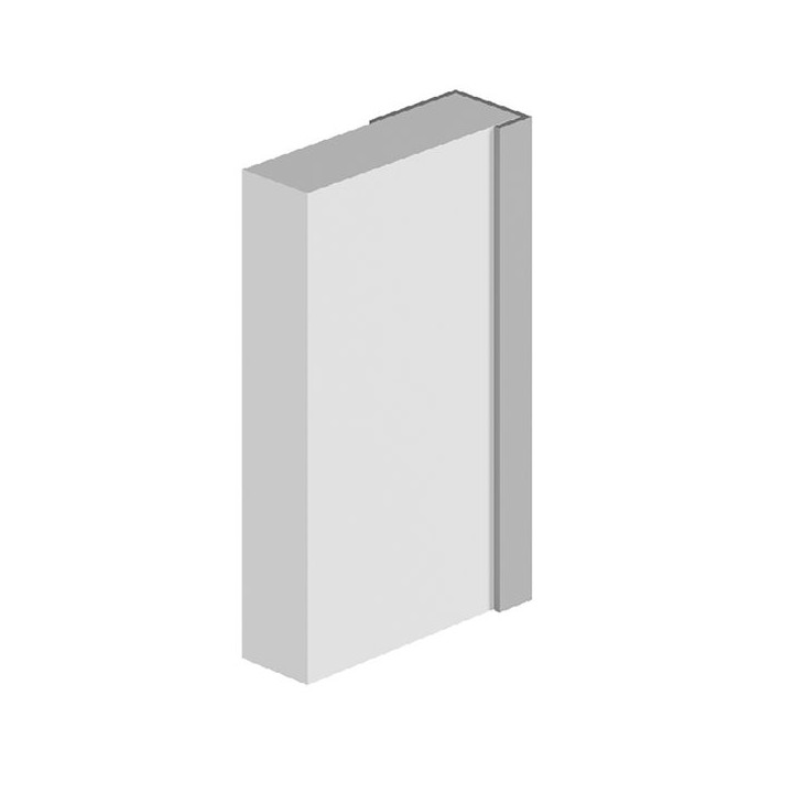 Multipanel Wall Panel Profile Type C - End Cap Profile Satin Anodised