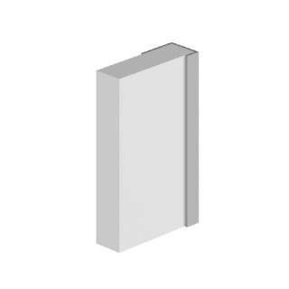 Multipanel Wall Panel Profile Type C - End Cap Profile White