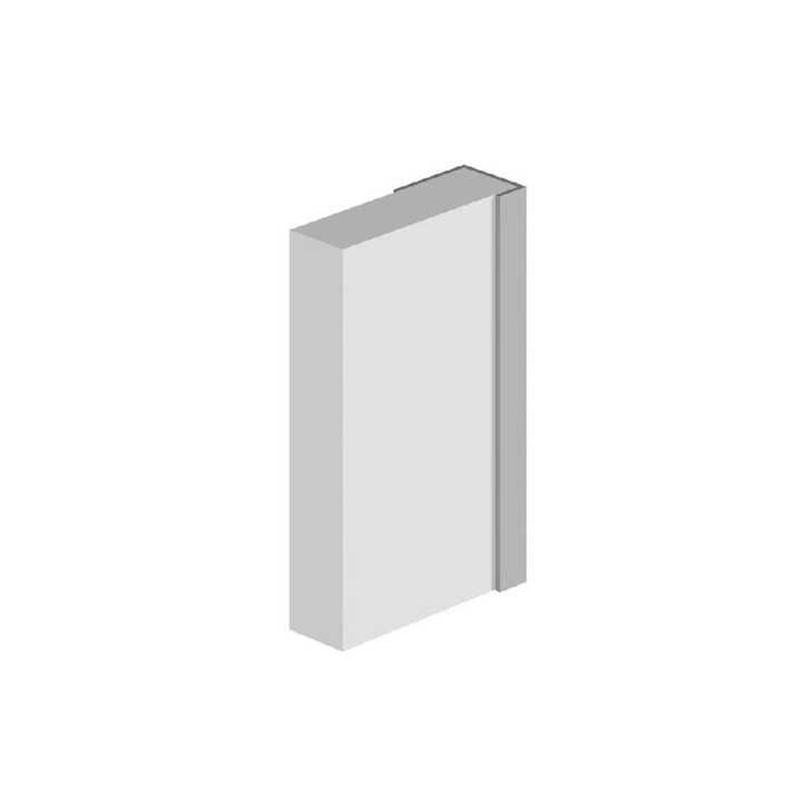 Multipanel Wall Panel Profile Type C - End Cap Profile White