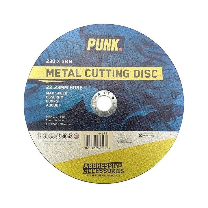 Punk 230mm x 3mm Metal Cutting Disc