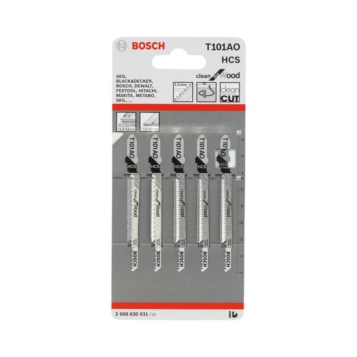 Bosch Blades 5 Pck T101AO 2608630031