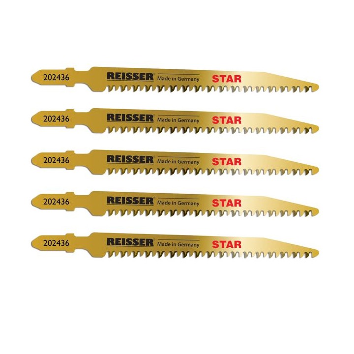 Reisser Star Jigsaw Blade for Wood Pack of 5 T234 x