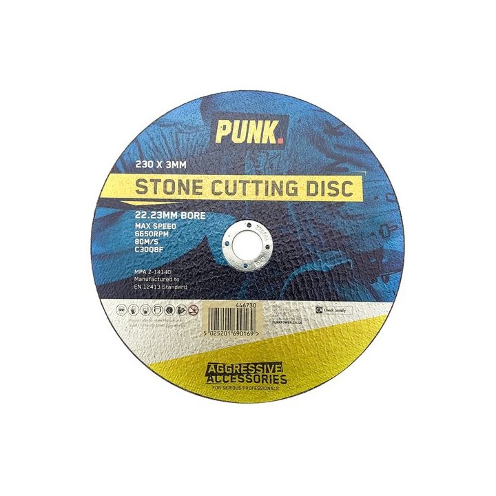 Punk 230mm x 3mm Stone Cutting Disc