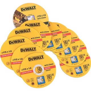 DeWalt Thin Metal Cutting Discs 115 x 1.0 x 22.2mm