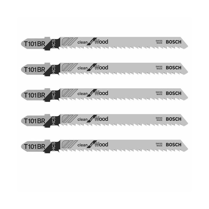 Bosch T101BR Wood Blades 5 Pack 2608630014