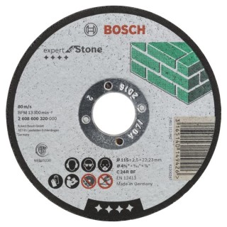 Bosch Stone Cutting Disc 115 x 22.2 x 2.5mm 2608600320
