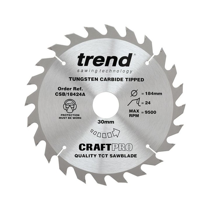 Trend Wood Circular Saw Blade 184mm x 30mm x 24T