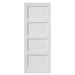 JB Kind Montserrat 4 Panel White Primed Door 1981 x 686 x 35mm