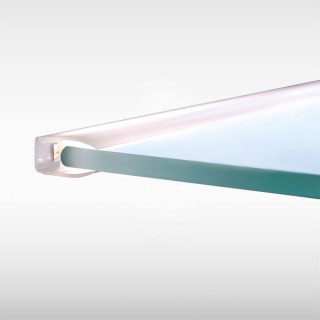 Sensio Glow Illuminated Glass Shelf Clip 500mm Natural White