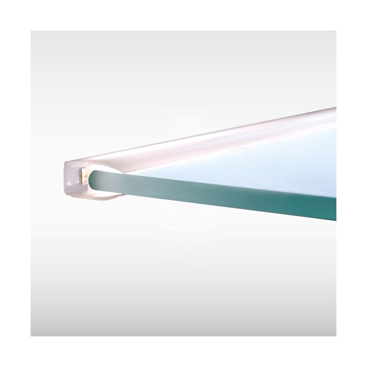 Sensio Glow Illuminated Glass Shelf Clip 500mm Natural White