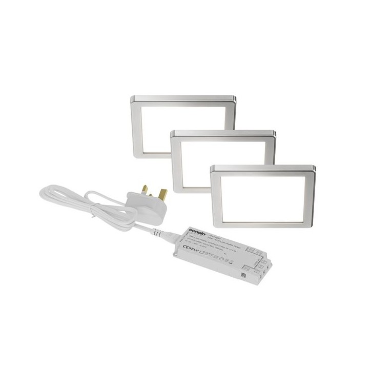 Sensio SE11090N3 Plaza Under Cabinet 3 Light Kit Natural White