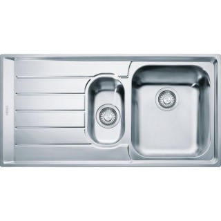 Franke 127.0059.717 Neptune 1.5 Bowl Low Profile Inset Sink Left Hand Drainer Stainless Steel