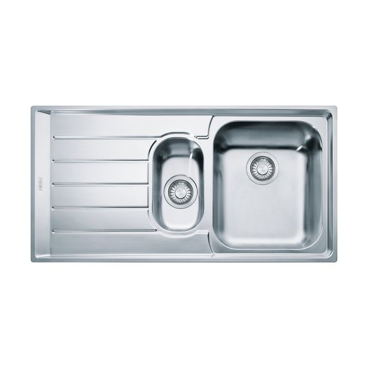 Franke 127.0059.717 Neptune 1.5 Bowl Low Profile Inset Sink Left Hand Drainer Stainless Steel