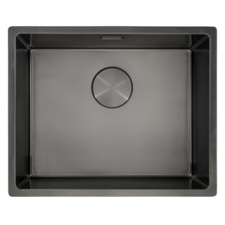 Abode AW5162 Koto 1.0 Square Bowl Sink PVD Finish in Black