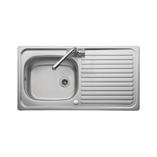 Leisure Linear 1 Bowl 1 Drainer Inset Stainless Steel Kitchen Sink