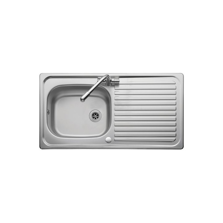 Leisure Linear 1 Bowl 1 Drainer Inset Stainless Steel Kitchen Sink
