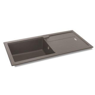 Carron Phoenix Bali 1 Bowl Inset Grey Composite Granite Kitchen Sink