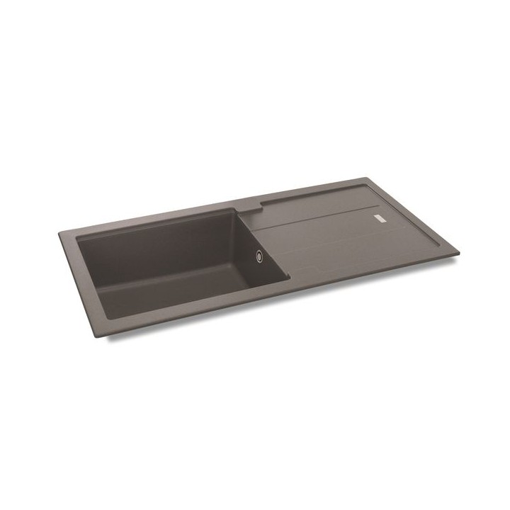 Carron Phoenix Bali 1 Bowl Inset Grey Composite Granite Kitchen Sink