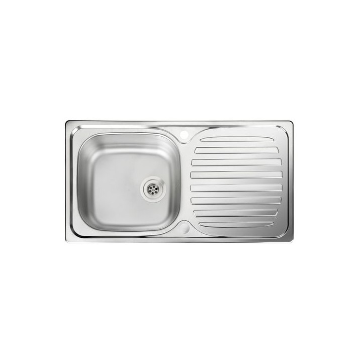 Rangemaster Euroline Compact 1 Bowl Inset Stainless Steel Kitchen Sink
