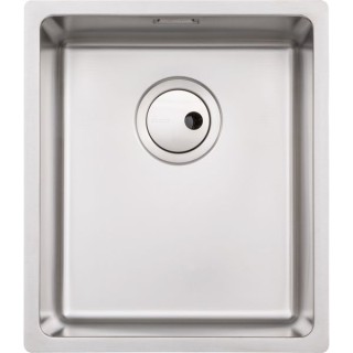 Abode Matrix R15 1 Bowl Medium Undermount Stainless Steel Kitchen Sink