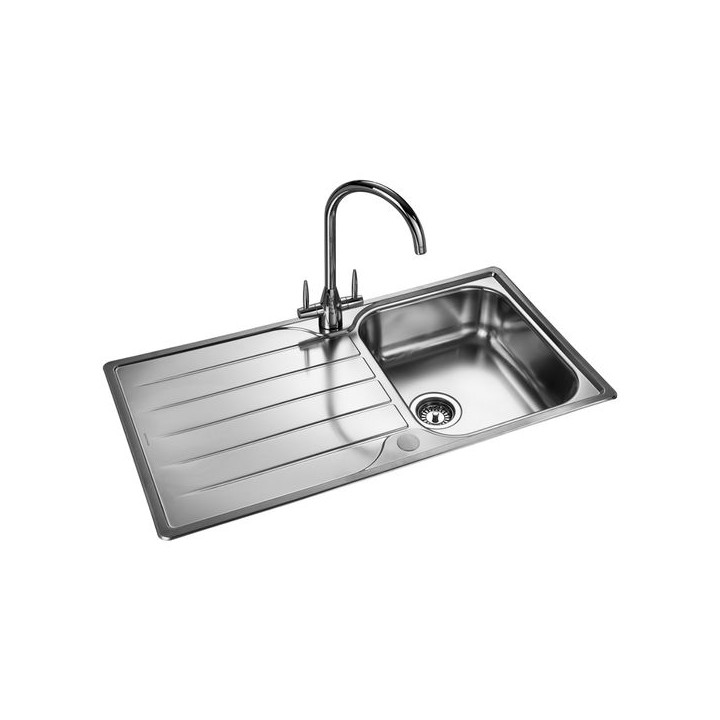 Rangemaster Michigan 1.0 Bowl Reservable Stainless Steel Sink 800 x 508mm