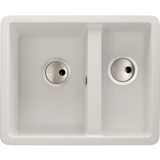 Abode AW3129 Matrix SQGR15 1.5 Bowl Undermount Or Inset Kitchen Sink White Granite