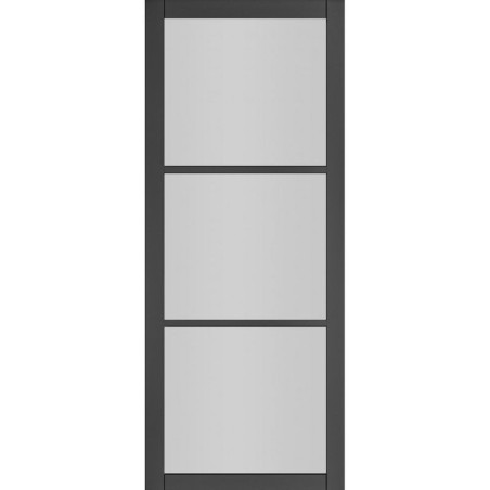 Deanta Camden Black Prefinished Glazed 1981mm x 610mm x 35mm