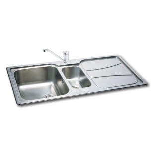Carron Phoenix Zeta 1.5 Bowl Inset Stainless Steel Kitchen Sink