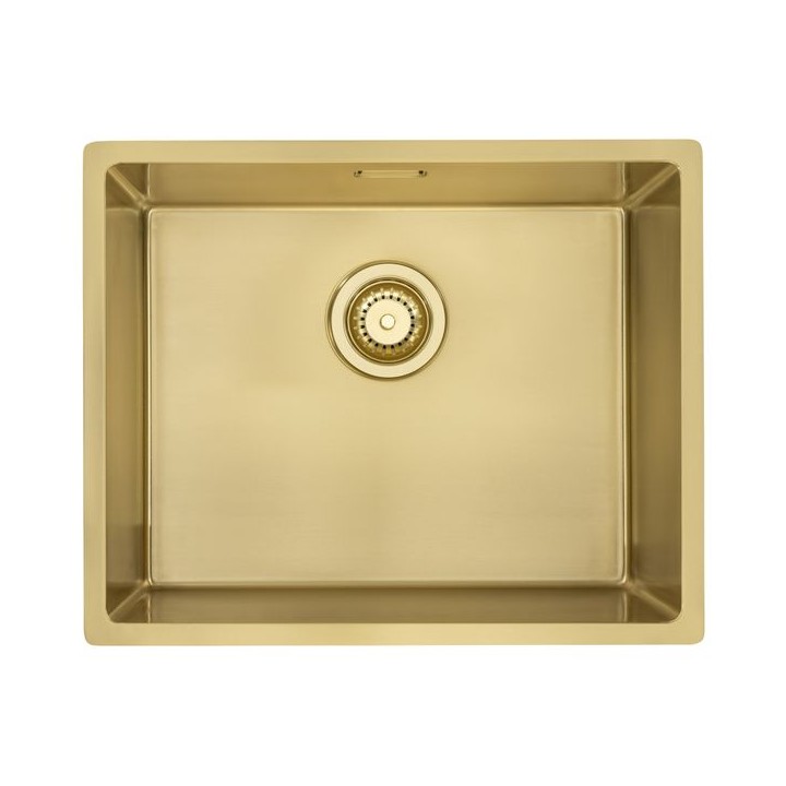 Abode AW5161 Koto 1.0 Square Bowl Sink PVD Finish in Brass