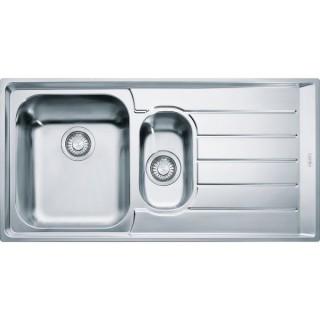 Franke 127.0059.658 Neptune 1.5 Bowl Low Profile Inset Sink Right Hand Drainer Stainless Steel