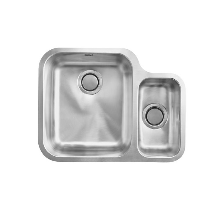 Carron Phoenix Ibis 1.5 Bowl Undermount Stainless Steel Right Hand Drainer Kitchen Sink