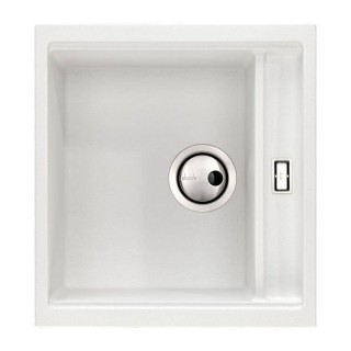 Abode AW3170 Synchronist 1.25 Bowl Compact Composite Reversible Sink No Drainer White