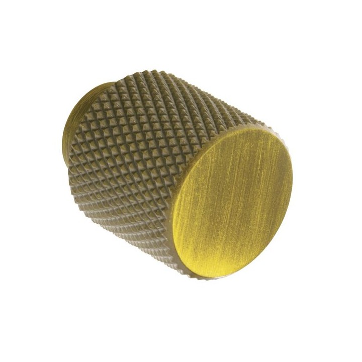 Knurled Knob Handle Oulent Antique Bronze Finish - K1111.20.AGB